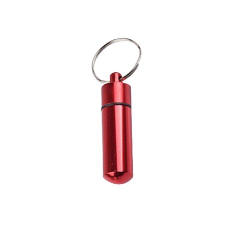Spot aluminum alloy storage box waterproof sealed metal aluminum bottle convenient key chain storage pill jar