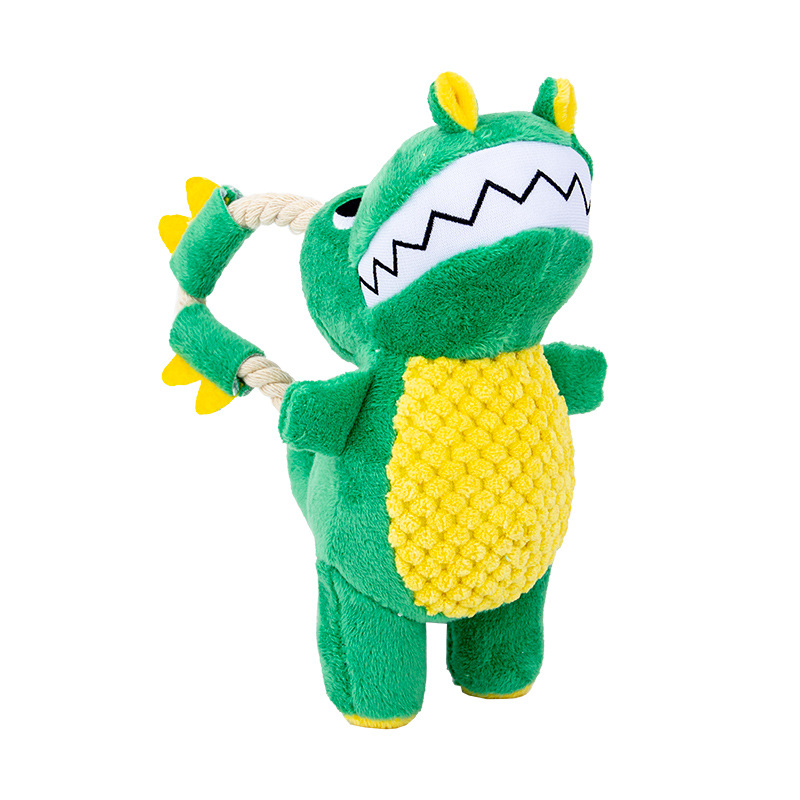 Amazon New Dog Plush Toy Pet Voice Bite Resistant Tug of War Interactive Dog Tease Training Supplies