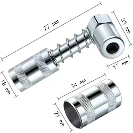 90度オイルノズルメーカー直発バターガングリースカップリング直角注ノズル潤滑工具部品|undefined