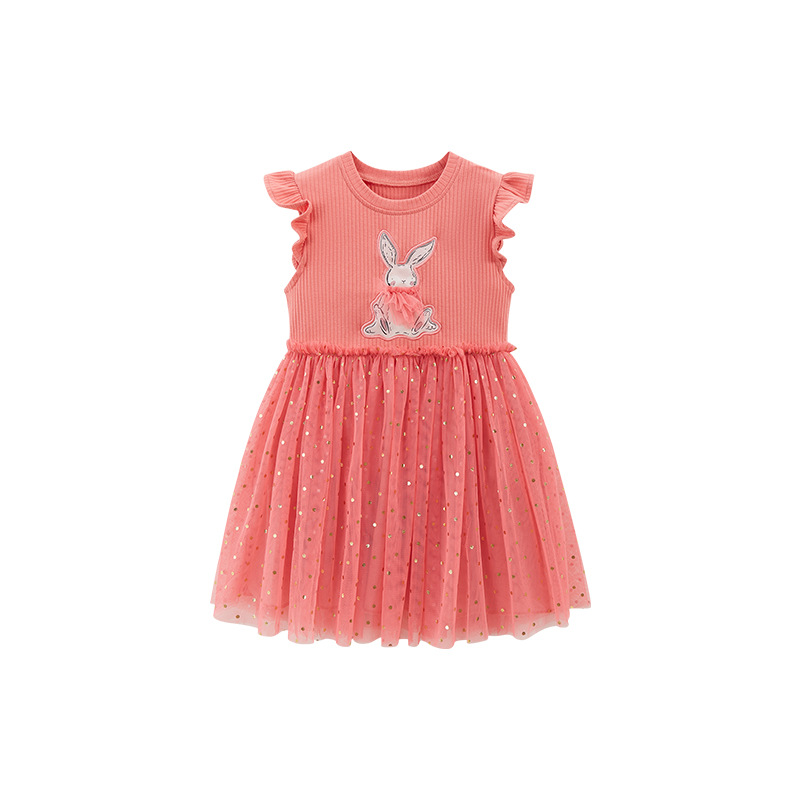 Little maven summer new girls dress European and American style cartoon girl princess dress children dress