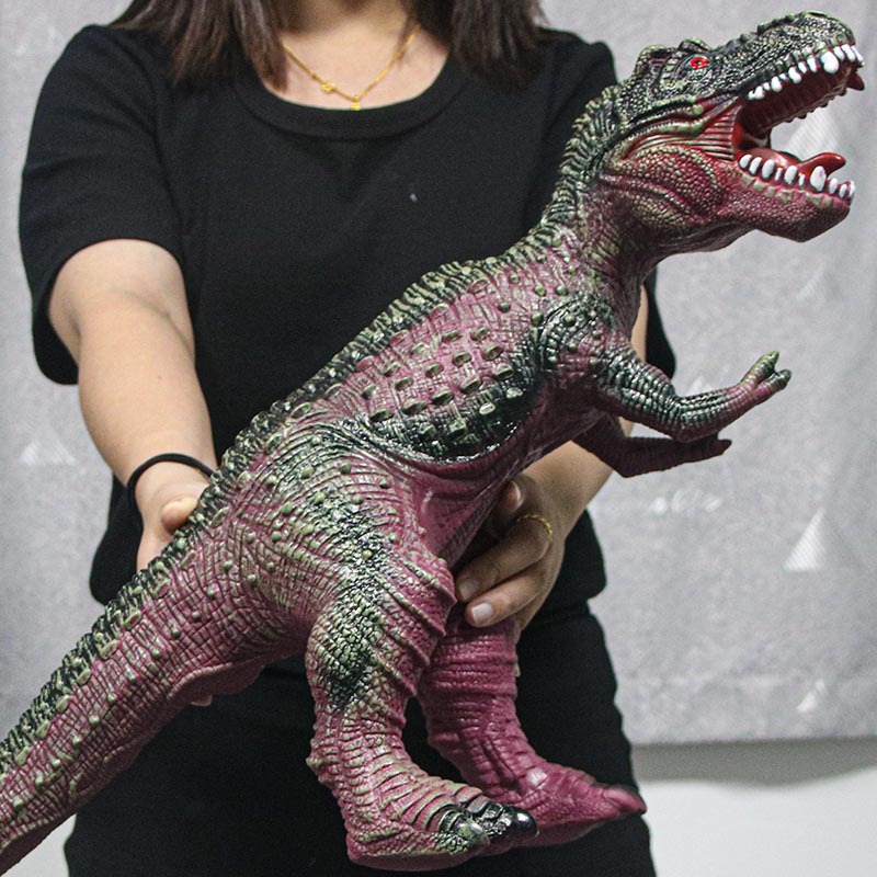 Factory direct simulation dinosaur toy soft rubber animal model oversized Tyrannosaurus Rex mount bull dragon cross-border exclusive