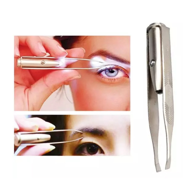 Eyebrow clip with LED lamp eyebrow clip eyelash clip beauty clip eyebrow trimming plucking clip