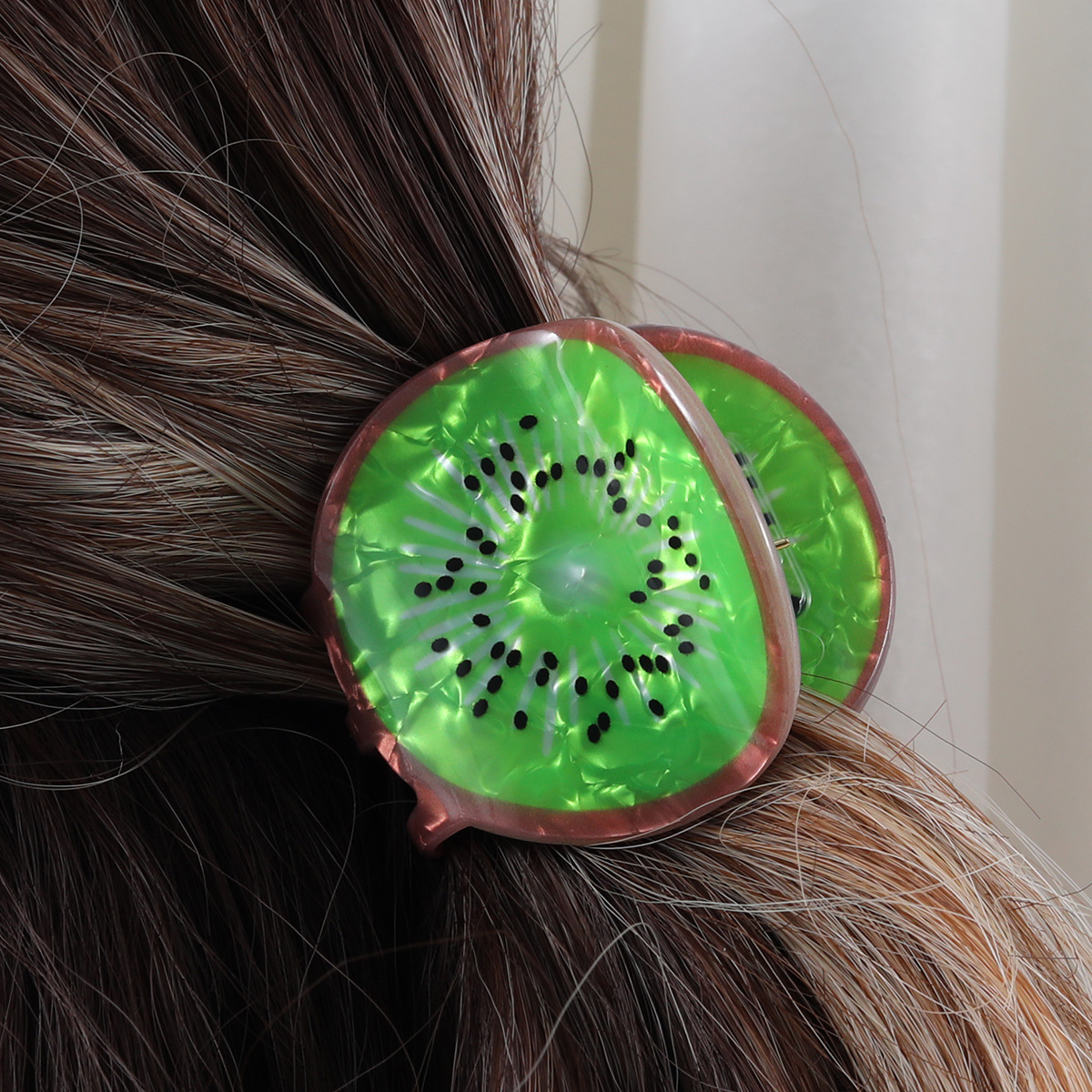 Neue süße Greifer Mädchen 2023 Obst Regenbogen Tier Haarnadel Hinterkopf Hai Clip Haarschmuck Kinder Kopfschmuck_voghion.com