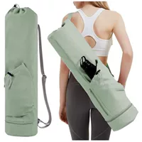 Amazon йога коврик сумка с карманом для бутылки воды и нижней мокрой сумкой спортивный коврик для йоги ремешок многофункциональная сумка для хранения