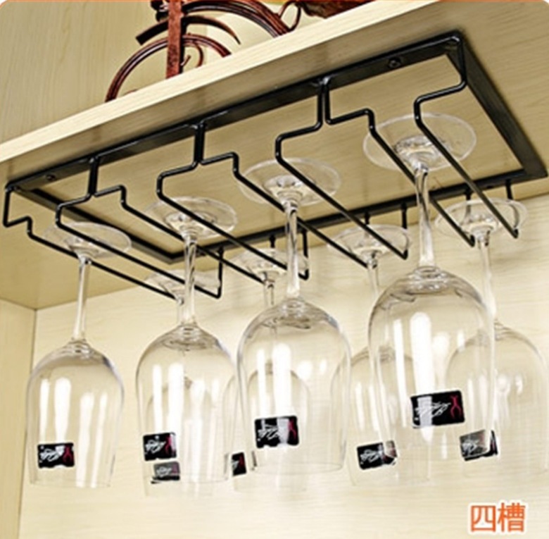 Factory direct creative upside down red wine glass holder cabinet goblet holder hanging wine glass holder