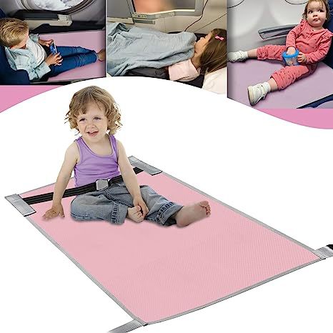 Children's aircraft hammock seat extender portable travel bed children's aircraft travel accessories flight pedals