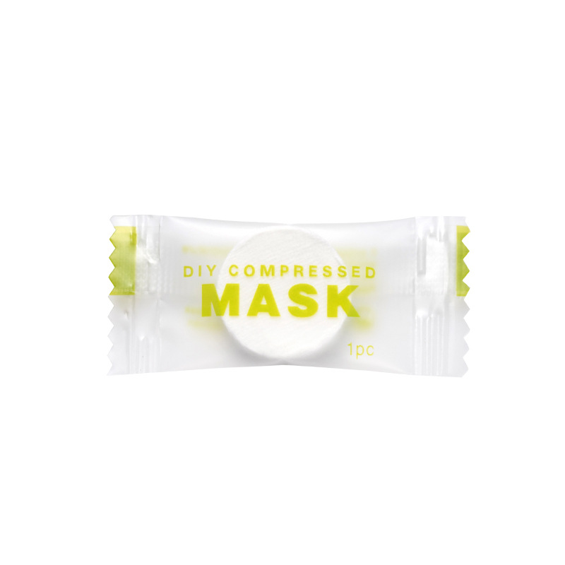 Individually packaged one-time compression mask grain non-woven paper mask mask mask Facial Hydrating spa beauty mask paper