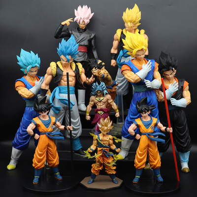 Dragon Ball Wukong hand-made model Super Saiyan wujita Beji special battle damage cartoon anime doll peripheral