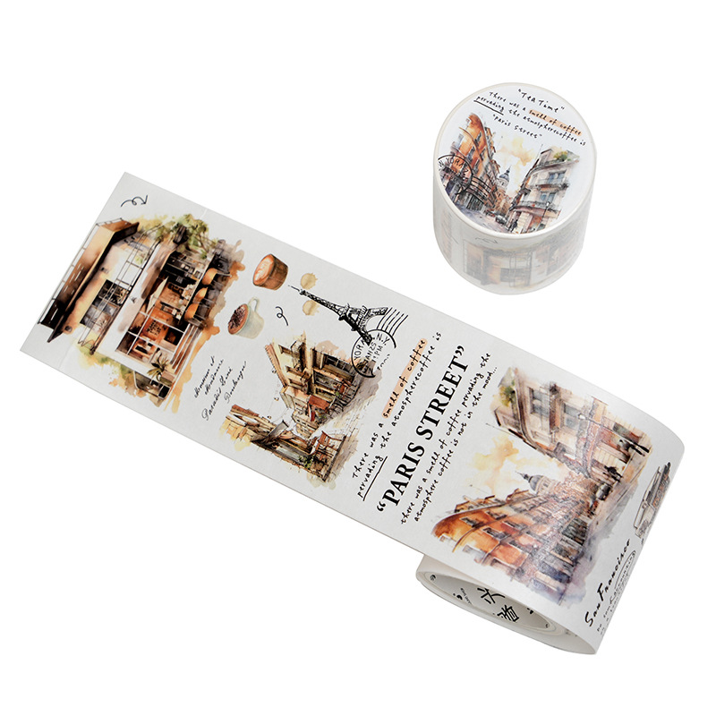 Twilight and paper tape storage romantic series retro hand account material decoration collage base stickers 8