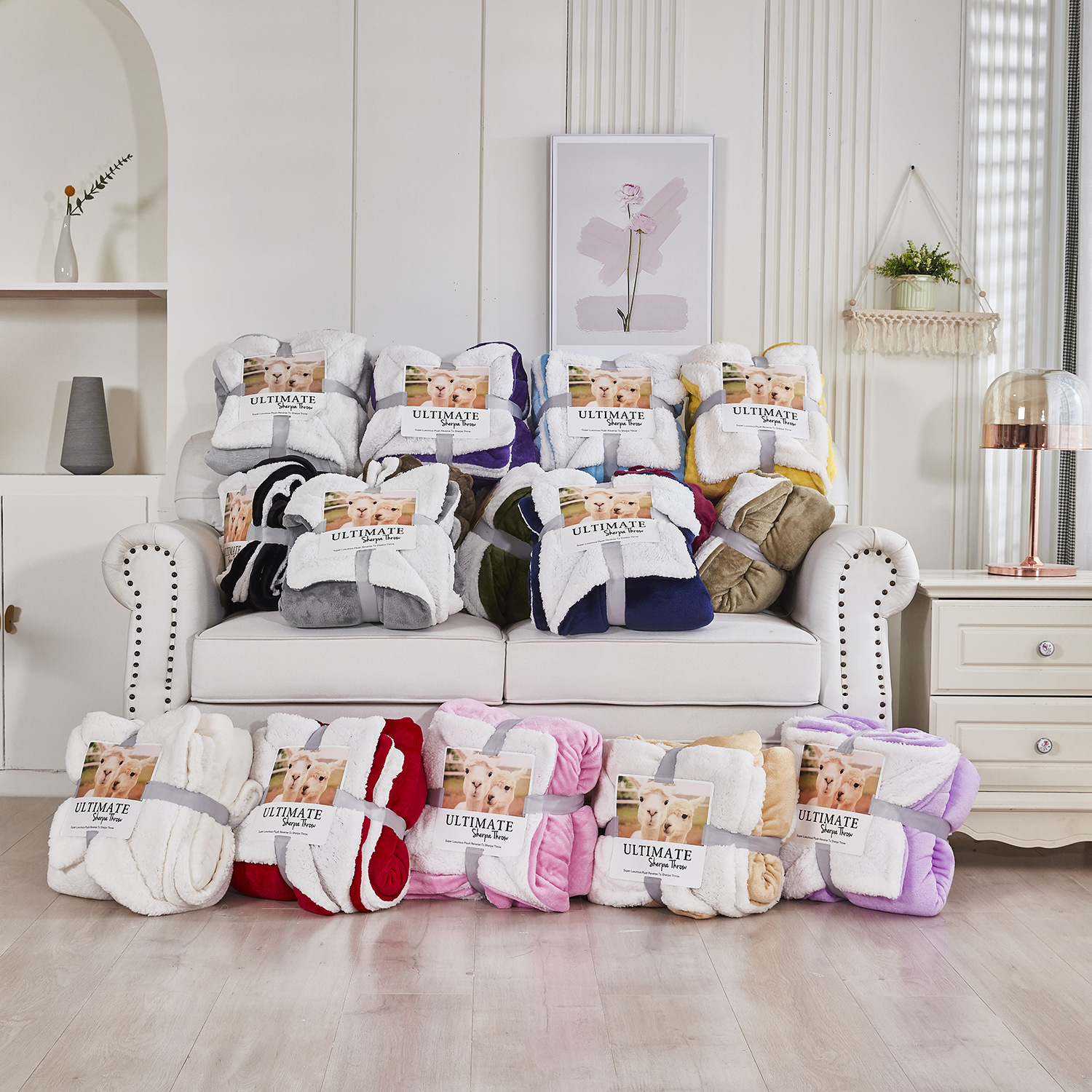 Foreign Trade Flannel Arctic Fleece Blanket Coral Fleece Lamb Fleece Blanket Children's Blanket Double Thickened Warm Winter Quilt