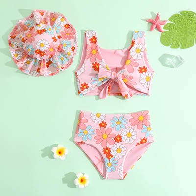 Cross-border children's swimsuit suit 2023 new girls split two-sided swimsuit cross-border direct supply can be distributed