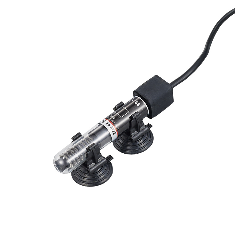 Mini heating rod quartz glass electronic heating stable goldfish tank heater turtle tank bucket fish tank small tank 26 degrees