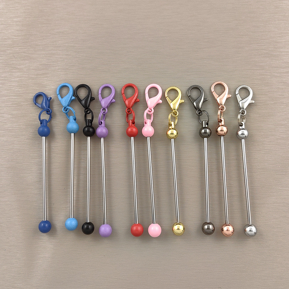 In stock supply diy mini beaded keychain mobile phone pendant pendant keychain zipper decoration keychain