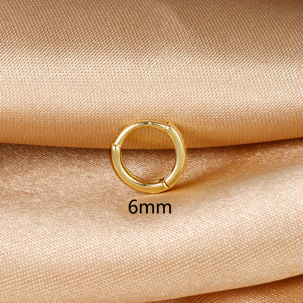 Ear buckle small ear ring South Korea earrings lost Mori circle earrings 2023 new fashion ear bone stud ear bone ring female