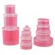 Spot wholesale round box PP jewelry box packaging box puff storage box sample transparent plastic box round box