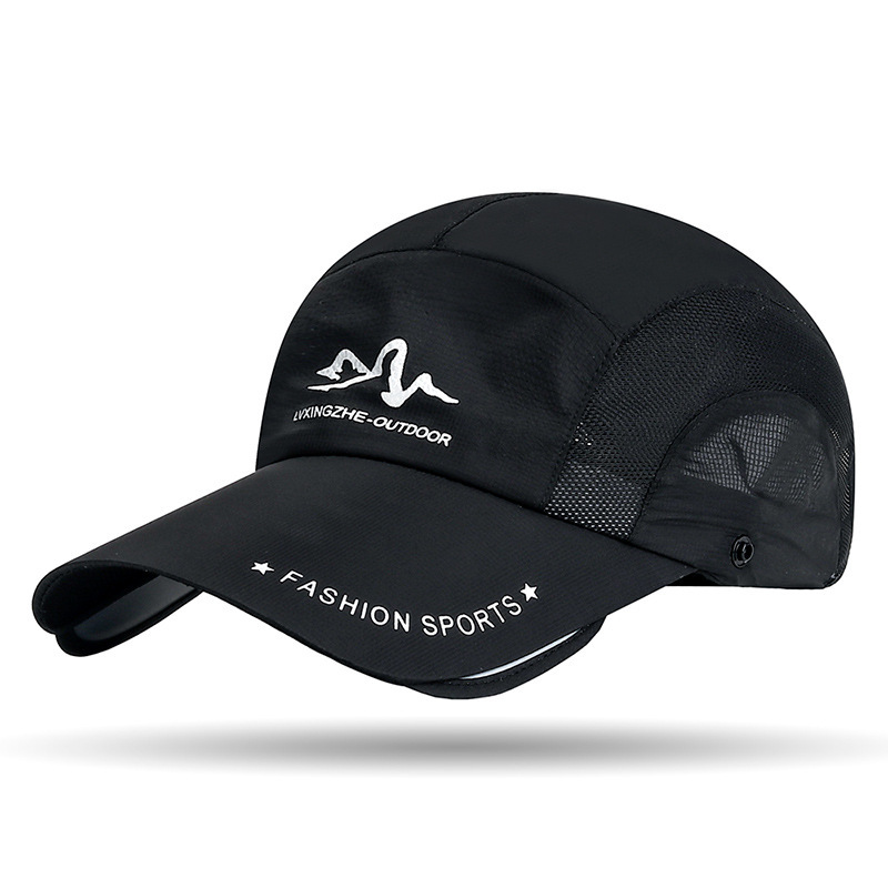 Summer retractable eaves detachable neck veil sunshade baseball cap men's and women's outdoor sun protection face fishing quick-drying cap