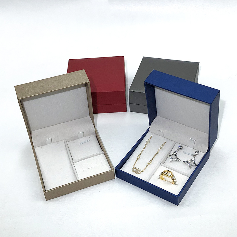 Factory direct three-piece jewelry box jewelry packaging box set ring earrings necklace storage box gift box New