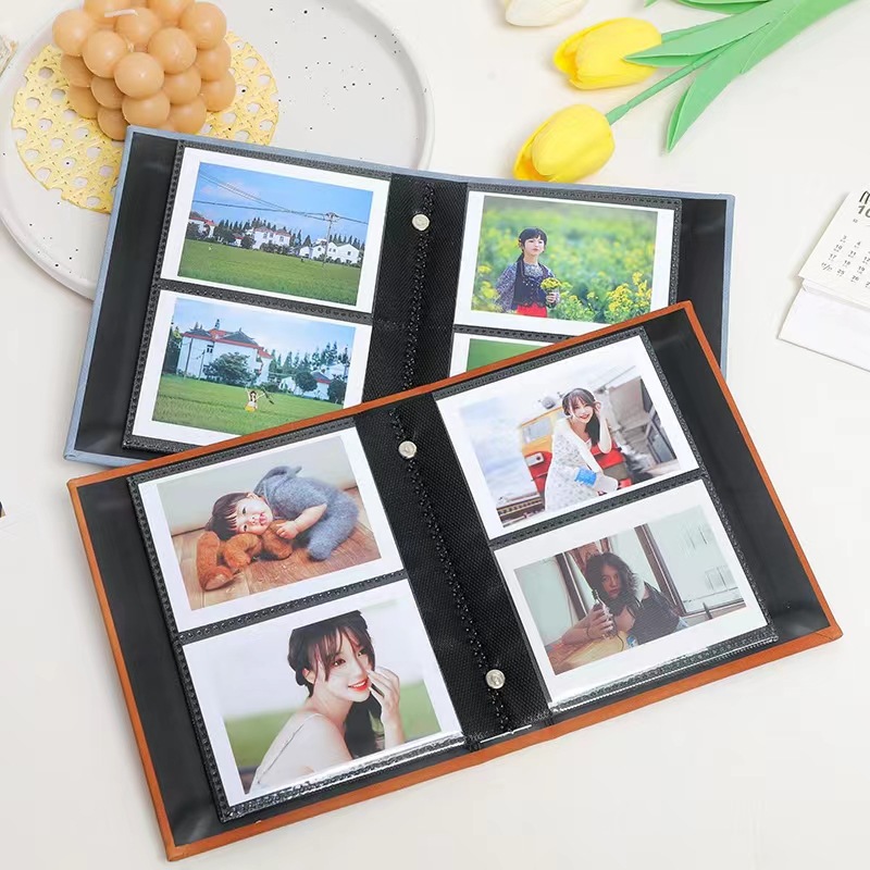 Spot Polaroid 3 inch photo suede photo album movie ticket album small card collection this photo album 64 into the photo album