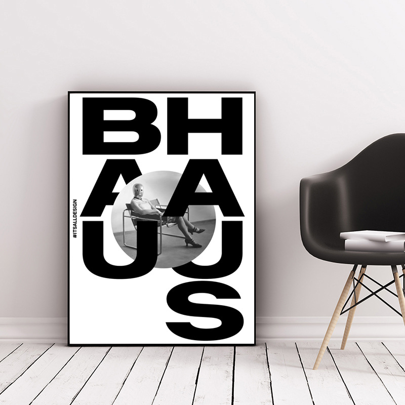 Avant-garde art bloggers recommend black and white art bauhaus bauhaus living room bedroom decoration bedroom painting