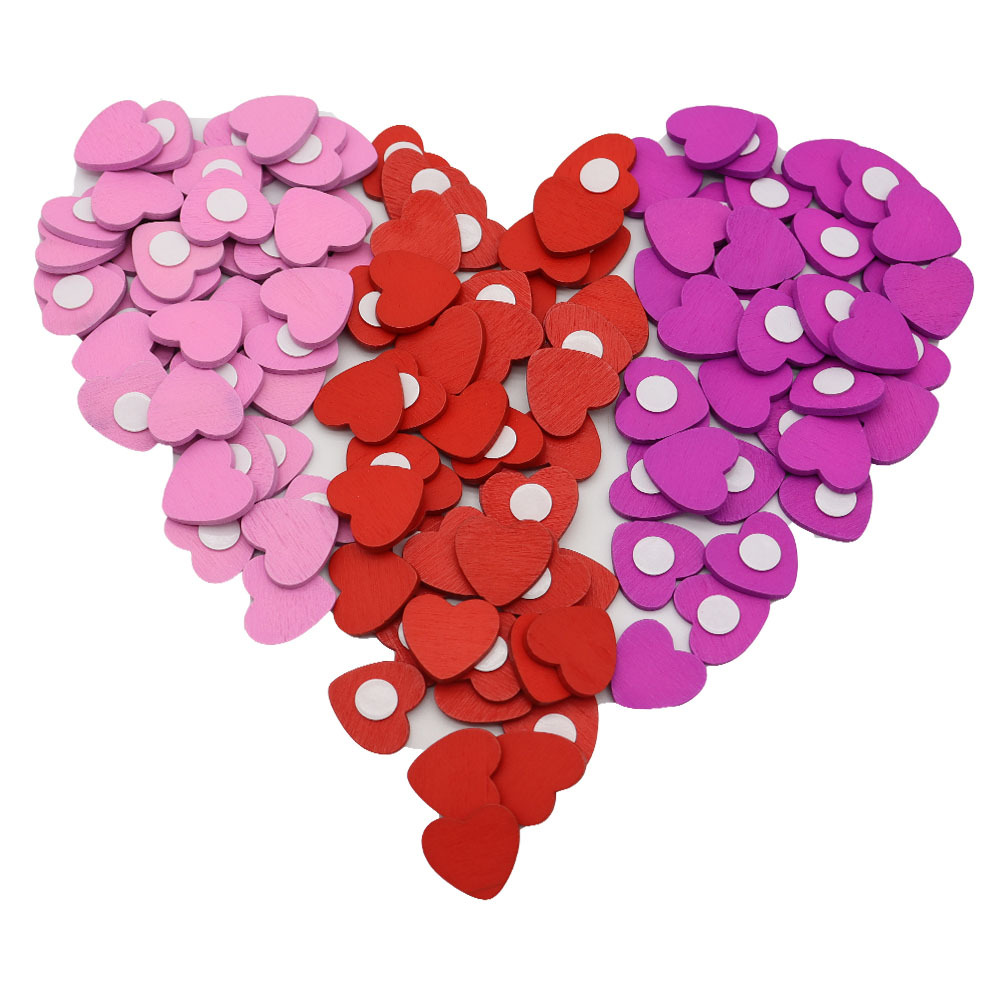 Creative Holiday Decoration Small Love Log Red Love Transparent Seamless Adhesive Sticker Valentine's Day Gift Decoration Sticker