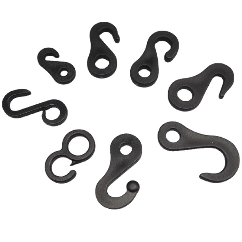 Tent S hook 3.6cm high nylon round hole hook S hook canopy hook tent accessories