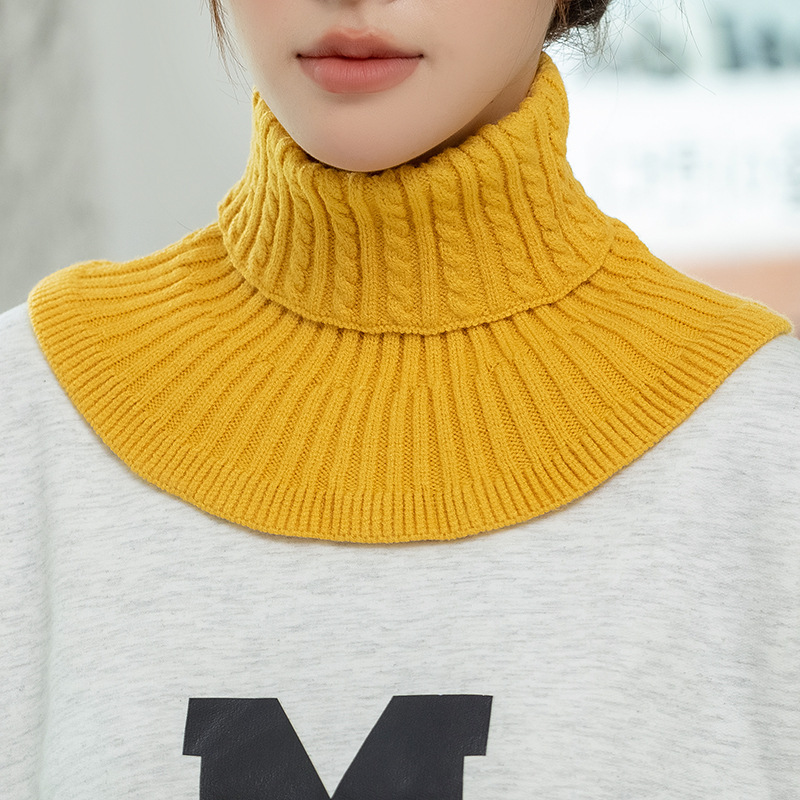 Scarf women's winter cervical collar Korean style versatile warm fashion fake collar new scarf pullover round neck