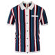 Amazon New Men's Summer Cardigan Knitted T-shirt Short Sleeve Lapel Striped Casual Polo Shirt Men SY0110