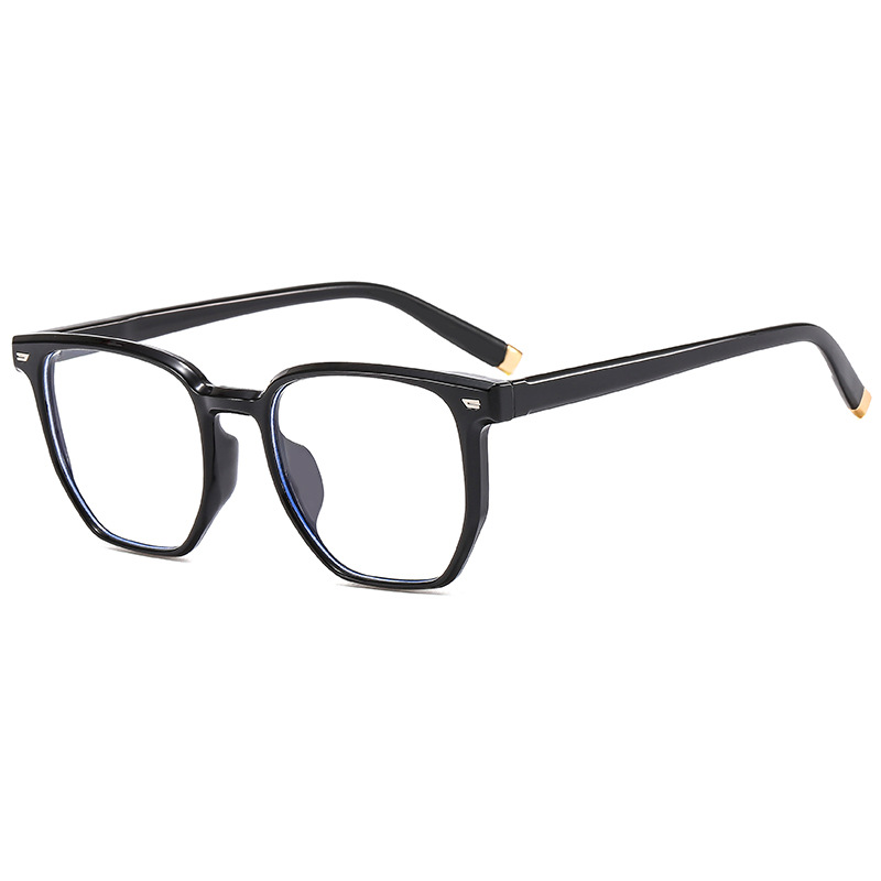 Sunscreen Big Face Retro Sunglasses Women's 2025 New Square Blue Sunglasses Men's Anti-UV Sunglasses