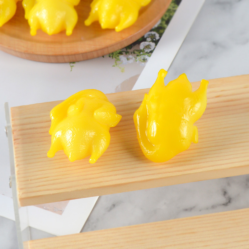PVC mini simulation salted duck model food keychain pendant Novelty Funny Creative bag backpack ornaments