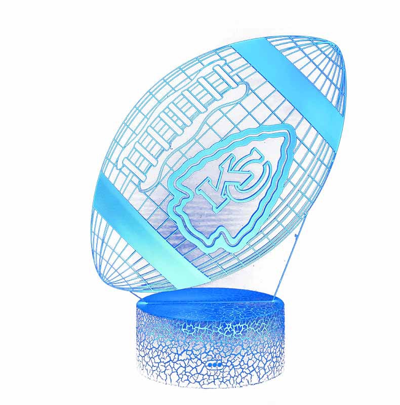 Cross-Border dedicated to Rugby Series 3D table lamp LED lamp creative gifts visual Three-dimensional colorful touch night light