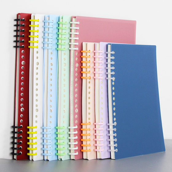 Color 6 hole loose-leaf DIY open ring ring clip ring binding strip buckle ring 10 color hand account buckle ring