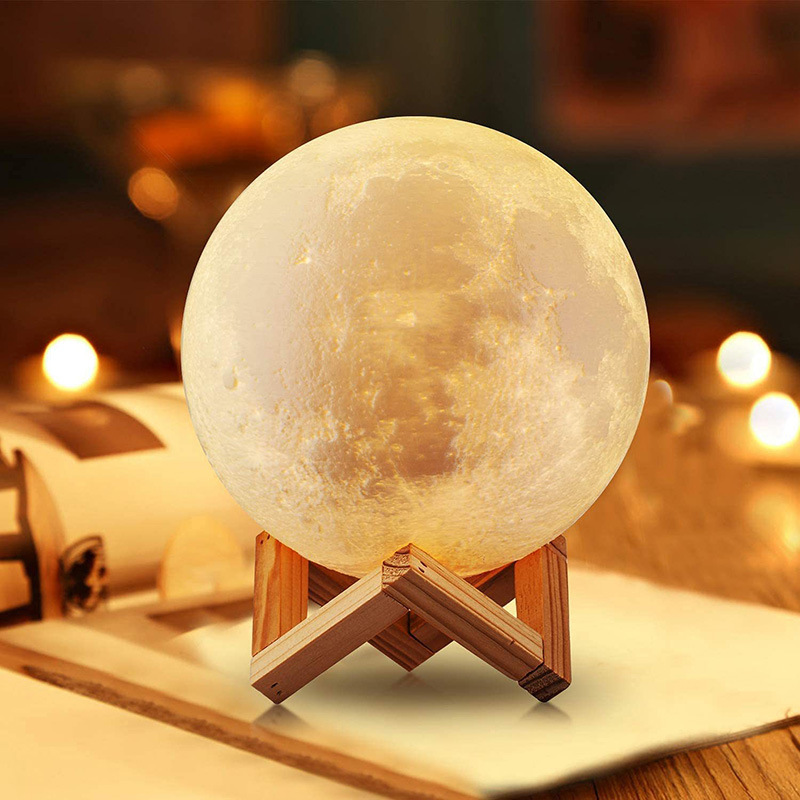 PVC moon light diy Starry Sky Moon light USB charging 3d night light LED table lamp atmosphere light remote control light Wholesale