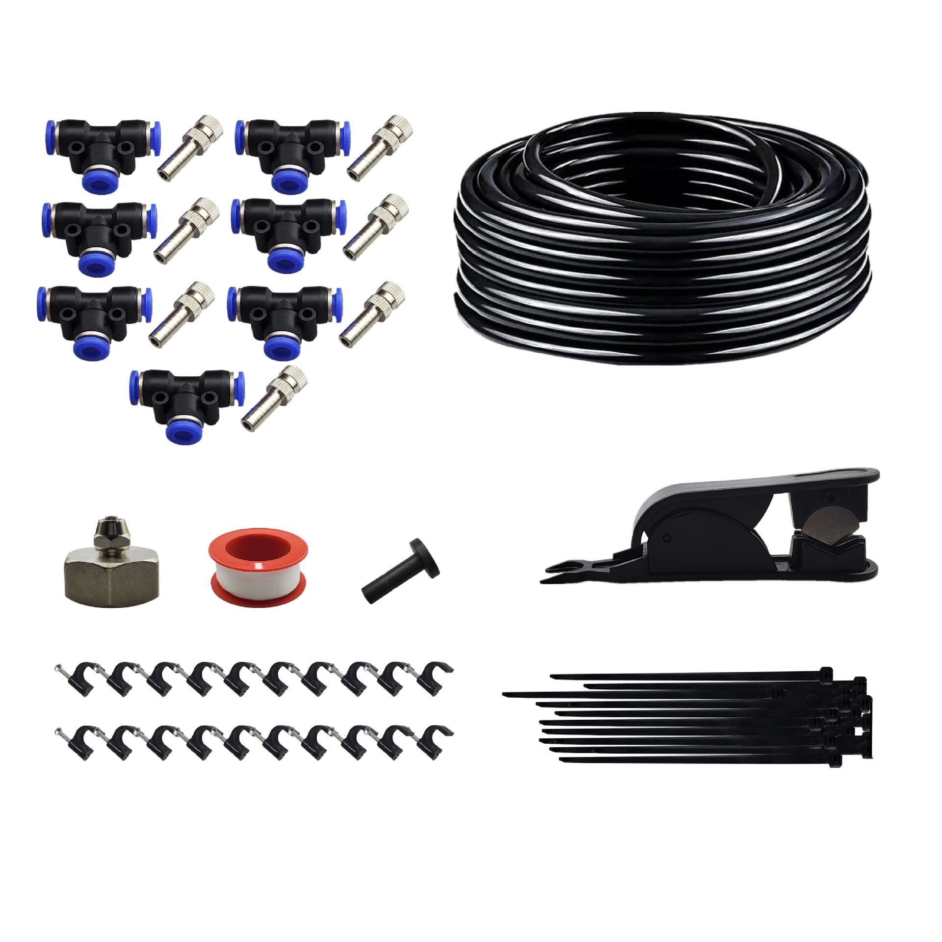 Amazon low pressure fast plug atomization set outdoor trampoline sprinkler system cooling humidification dust removal