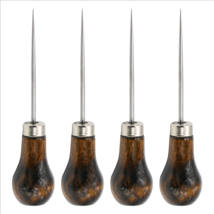 Hardened lengthened awl hard quenching needle on shoes cone straight needle red handle and hard needle small gourd