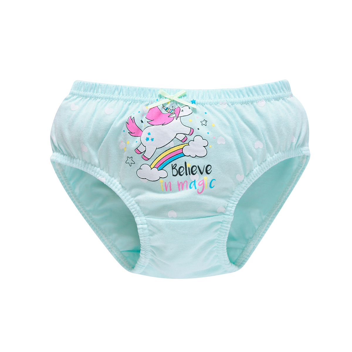 2023 Korean version of A new class children's underwear cartoon girls cotton briefs cotton shorts manufacturers A generation of hair