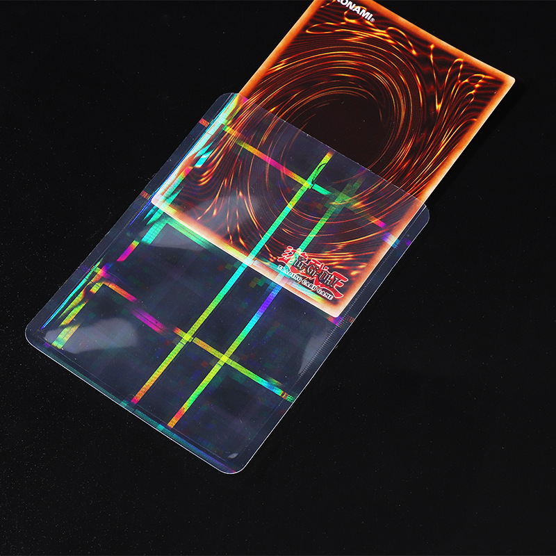 In stock transparent laser card holder goo Ka Barji Game King album card fire shadow Bao Ke Meng magic card protective cover