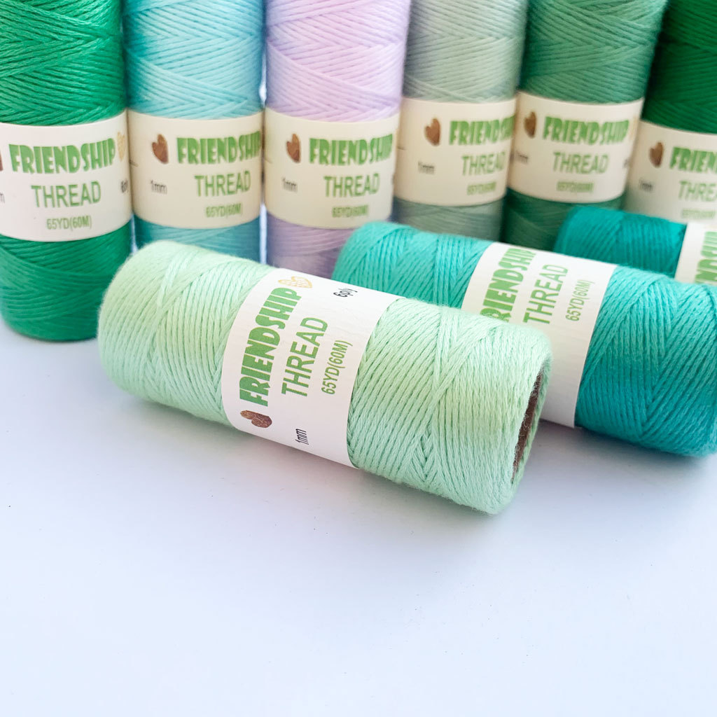 Factory Direct color tassel line Friendship Line 1mm color cotton tassel line DIY bracelet necklace rope