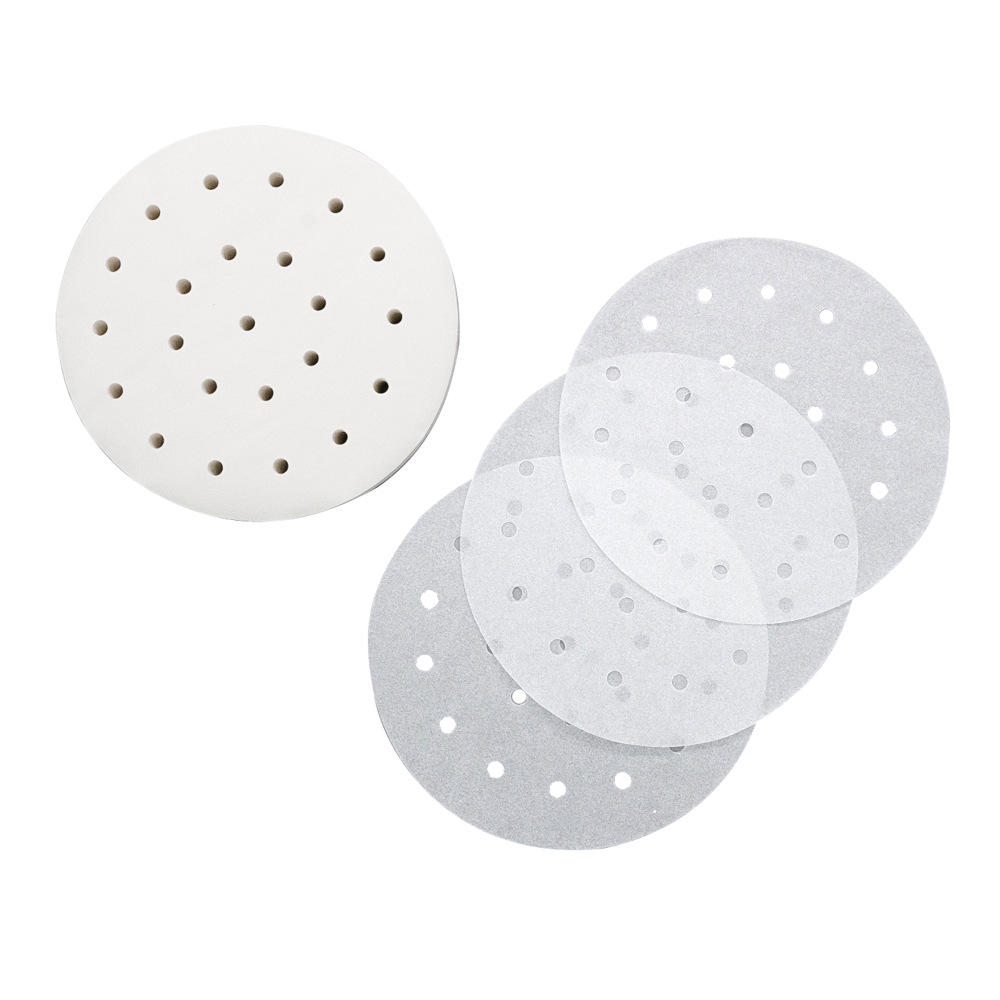 Factory spot wholesale round food steamer disposable household food grade greasy paper steamer non-stick steamed bread steamer paper