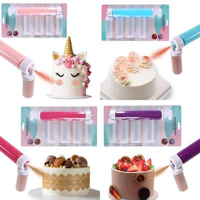 Manual Cake Spray Gun Mousse Cake Color Sprayer Baking Cake Supplies Manual Spray Tube Shaping Spray Gun