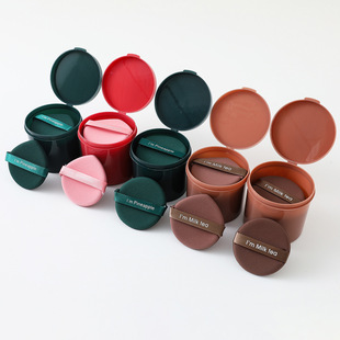 Factory direct air cushion powder puff fruit pie powder puff big dipper powder puff double-sided air cushion powder puff pineapple pie powder puff