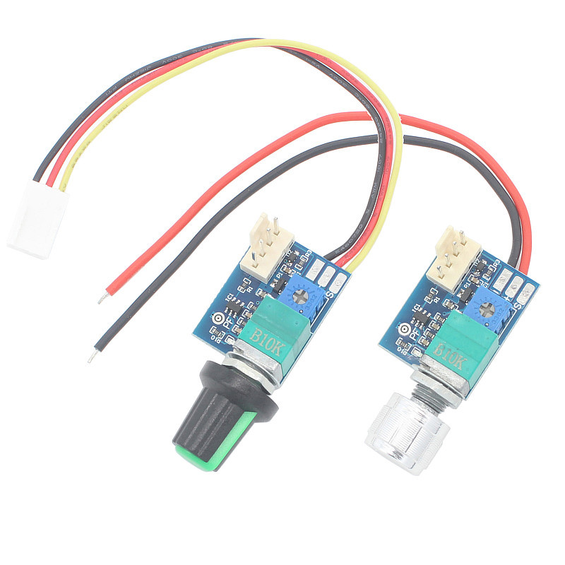 DC12V manual four-wire PWM fan governor with switch chassis 4-wire fan speed control noise reduction can be shut down 3A