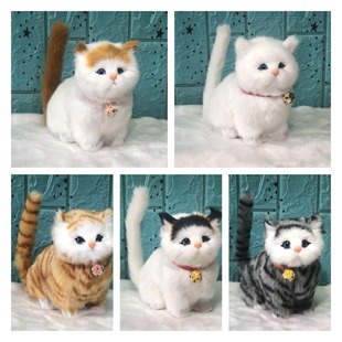 Calling Cat Simulation Children's Doll Toy Birthday Gift Women's Valentine's Day Cute Exquisite Animal Model Pet