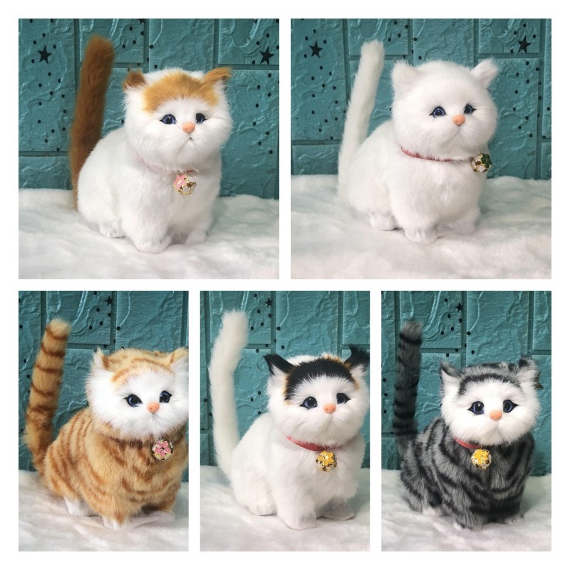 Вызов Кошки моделирование Детская кукла игрушка подарок на день рождения женский День Святого Валентина Милая Изысканная модель животного домашнее животное