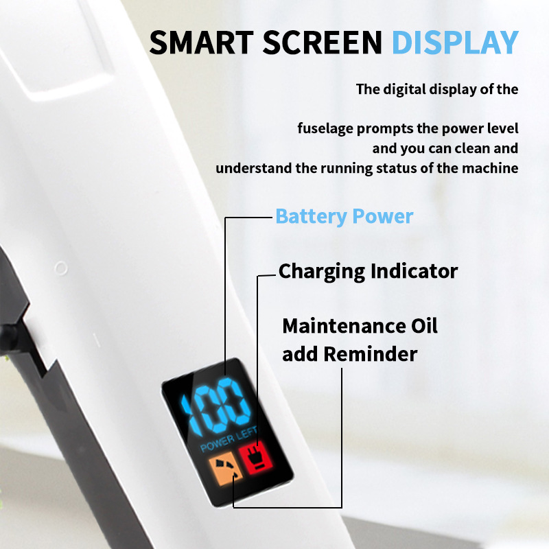 Cross-border multi-level adjustment LCD digital display hair clipper USB charging hair clipper high-power razor