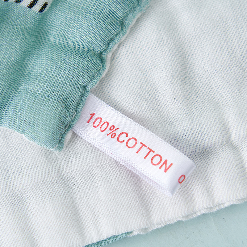 Six-layer cotton printed small square cotton high-density gauze towel baby face towel baby handkerchief milk towel