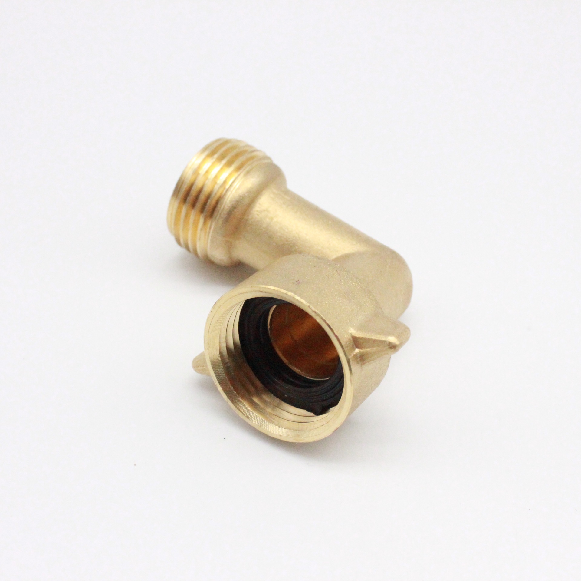 American garden hose connector 90 degree bent through ball valve garden right angle bent through brass bent through movable interface