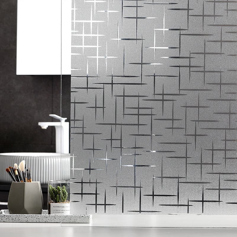 Static glue-free decoration bathroom bathroom glass film window peep-proof sun-proof transparent UV-proof stickers