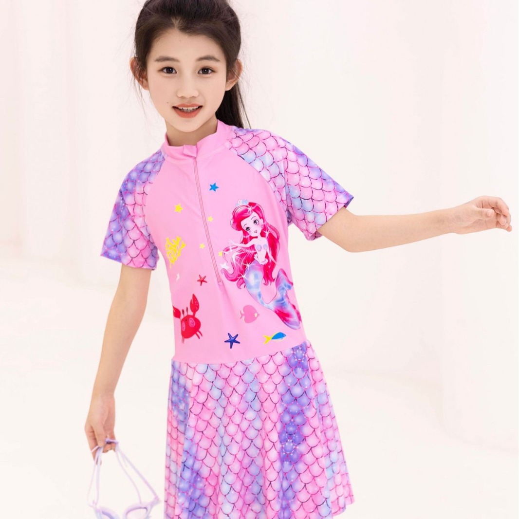 2025 new cross-border hot new foreign trade children's swimsuits new cartoon swimsuits wholesale Huludao manufacturers