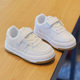 Children's White Shoes Spring and Autumn 2024 Girls' Sneakers Non-slip Light Boys' Sneakers Soft-soled Baby Casual Shoes