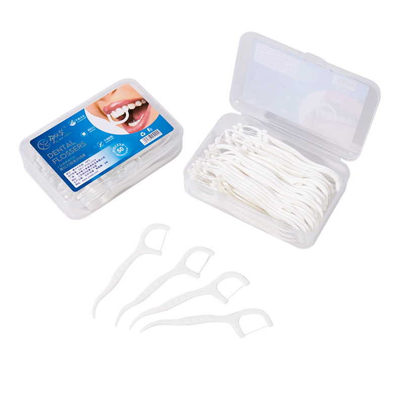 Factory Direct dental floss independent packaging portable ultra-fine dental floss stick dental clinic Dental gift wholesale customization